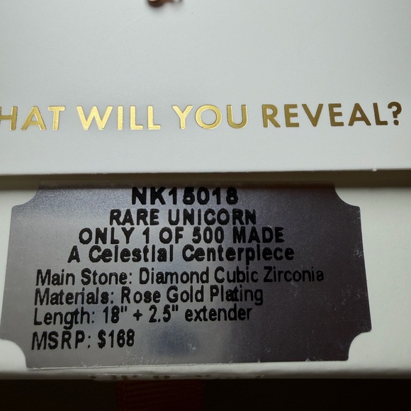 ✨ Bomb Party Lumina “A Celestial Centerpiece” Rare Unicorn Rose Gold Necklace ✨ - Picture 2 of 4